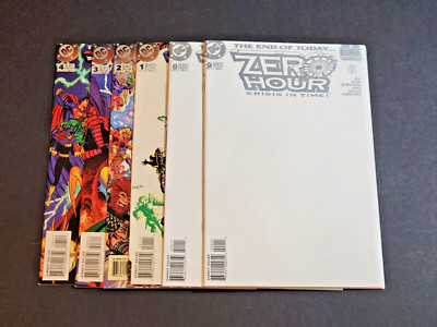 ZERO HOUR #0, 1, 2, 3, 4 Complete Set DC 1994 NM