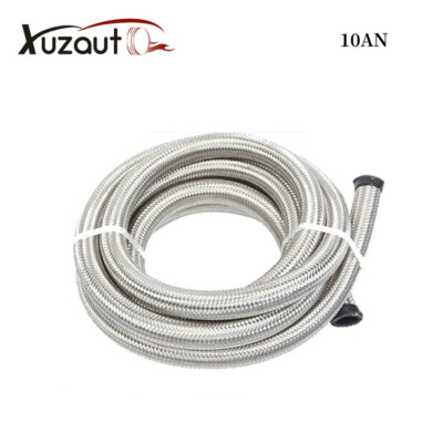 10AN AN10 (ID 5/8'') Hose Stainless Steel Braided CPE Oil Gas Fuel Hose Fuel Line