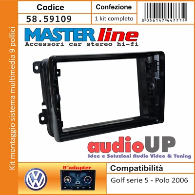 Montagesatz Verkleidung Autoradio 9 '' Für Volkswagen Golf 5 Plus 2005 Al 2009
