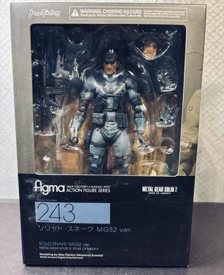 Solid Snake MGS2 Figma 243 Max Factory Metal Gear Solid 2 Authentic Complete