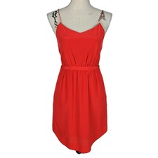 Madewell Silk Starview Cami Mini Dress Red Size 0