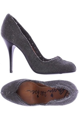 Lanvin Pumps Damen High Heels Stiletto Peep Toes Gr. 38.5 Grau #83e71iq