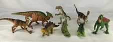 Safari Ltd. Rubber Dinosaur Figure Toys Lot Of 8 Animal Figurines