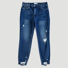 Vervet High Rise Distressed Skinny Jeans Women's Sz 30 Grunge Edgy Ripped