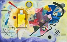 WASSILY KANDINSKY YELLOW RED BLUE ABSTRACT ART GICLEE PRINT FINE CANVAS