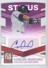 2015 Elite Signatures Status Purple Die-Cut 42/99 Yolmer Sanchez Carlos Auto 0a1