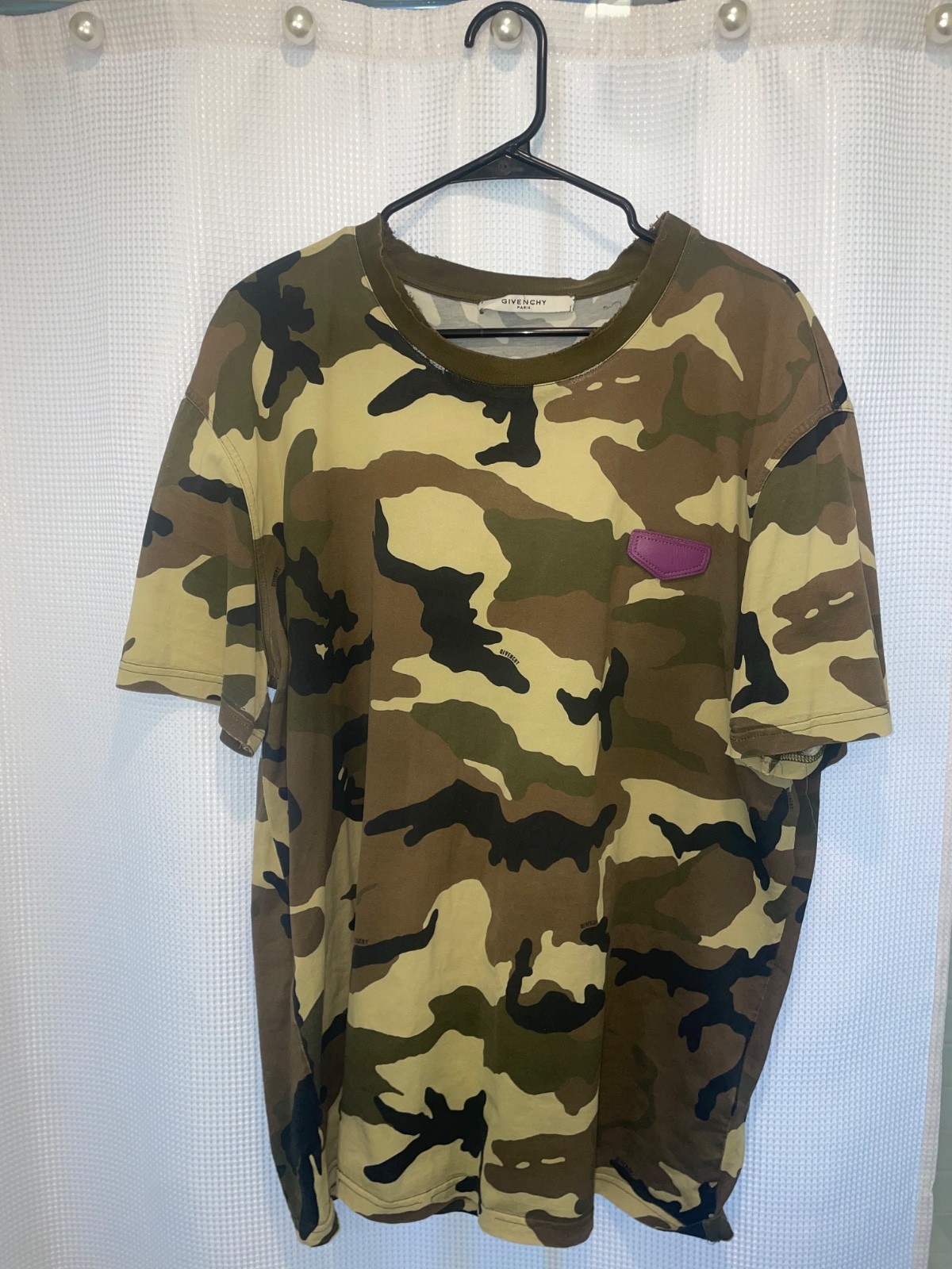givenchy camo tshirt mens size xxl thumbnail 2
