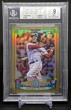 Mookie Betts 2019 Topps Gypsy Queen Chrome Box Topper Gold Refractor /50 BGS 9