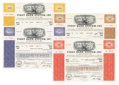 4 x First Bank System, Inc., Delaware - Bild 1 von 4
