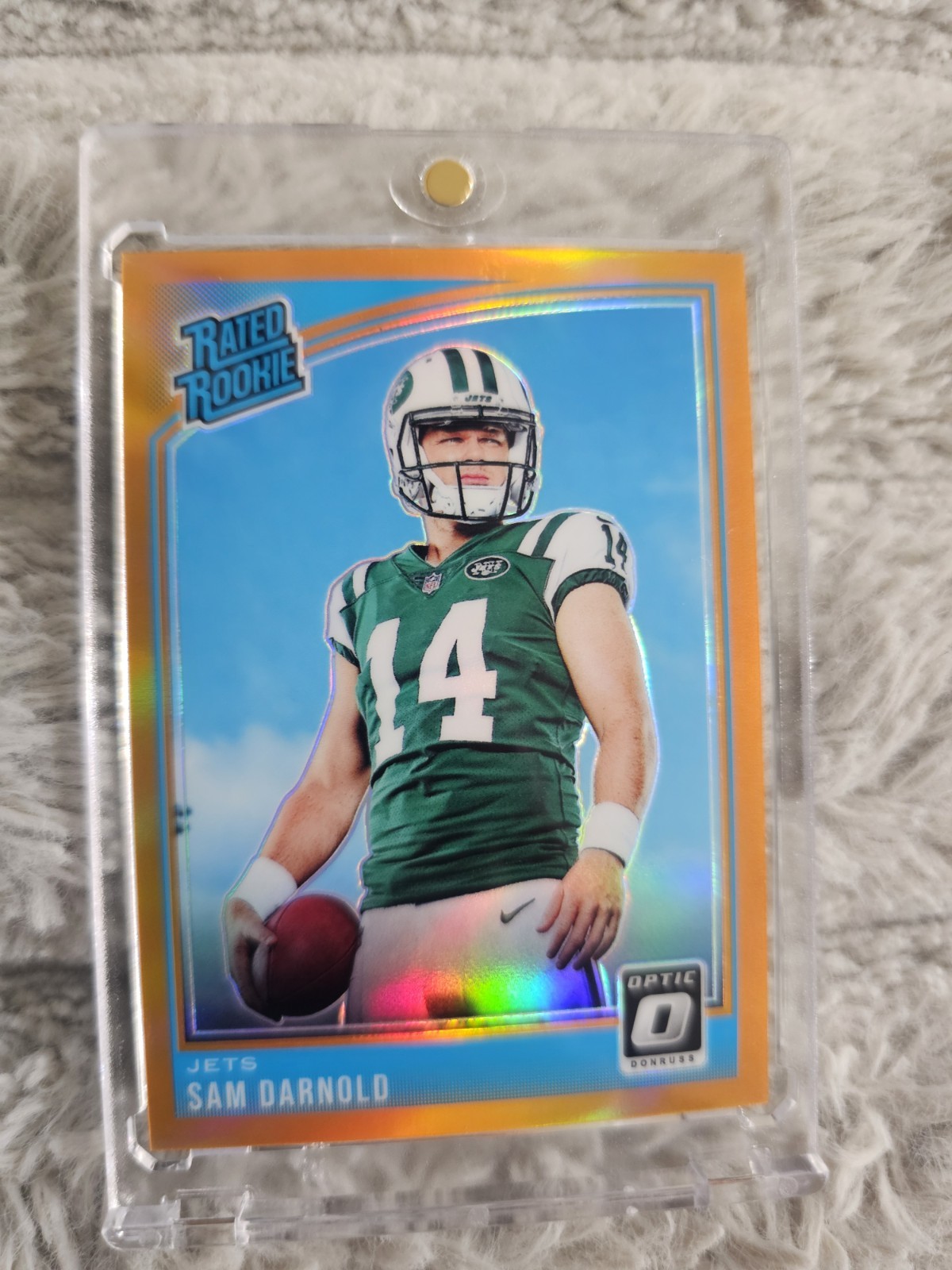 2018 Donruss Optic - Rated Rookie Sam Darnold #151 Orange Prizm /199 (RC)