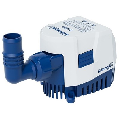 Attwood 5513-7 Sahara MK2 S1200 (24V), Automatic Bilge Pump, 24V, White/ Blue
