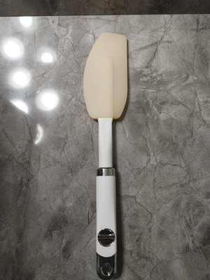 Kitchen Aid Mixer Spatula White Handle Silicone Tip Heat Resistant