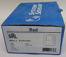 New Old Stock - System Sensor SRL Fire Alarm Wall Strobe - Red