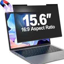 Magnetic Laptop Privacy Screen Filter 15.6 Inch for 16:9 Computer Monitor, Remov