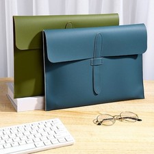 Elegante Estuche de Documentos de Cuero Carpeta de Archivos Tamaño Carta para Oficina Escuela