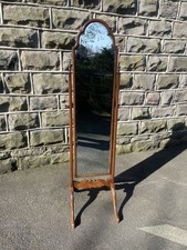 Antique Walnut Cheval Dressing Mirror