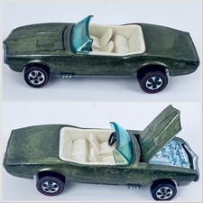 Hot Wheels Redline HK 68 Olive Custom Firebird Tan Interior Excellent 
