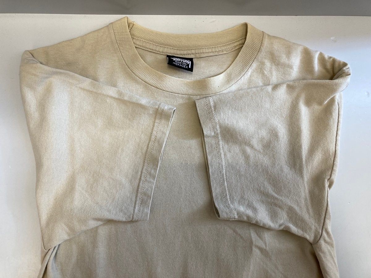 Stussy Vintage 80s Black Tag Cotton T-Shirt M Used Logo Retro From Japan thumbnail 3