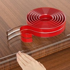 Baby Proofing, 16.4ft Edge Protector Strip Clear, Silicone Soft Corner Protec...