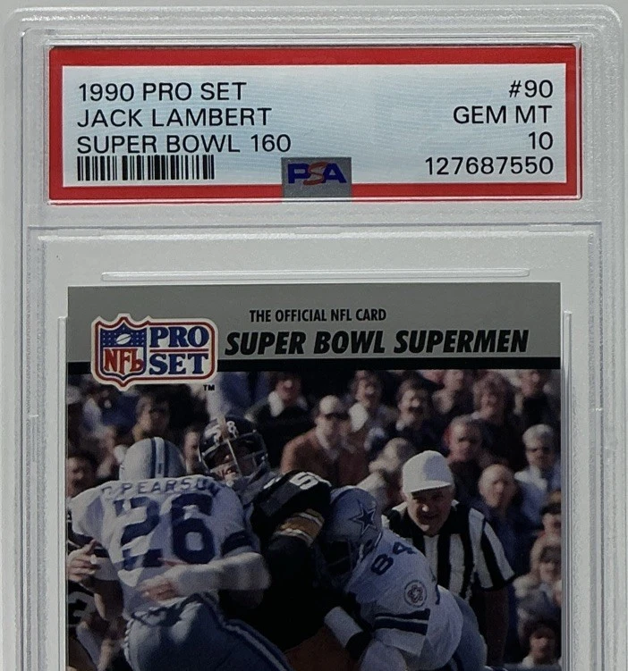 Jack Lambert PSA 10 -1990 Pro Set ‘Super Bowl Superman’ -Steelers, Toughness - Image 2 of 4