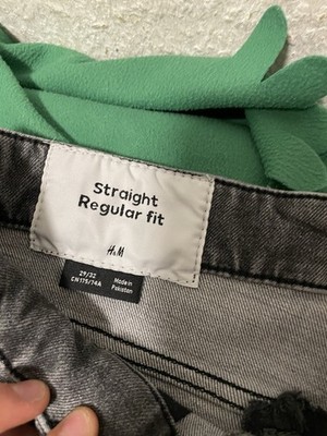 Jeans h and m straight Größe 29/32 Schwarz