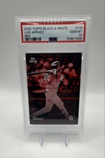 2025 Topps Black & White - Luis Arraez #114 Red /10