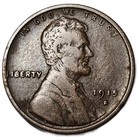 1915-S LINCOLN CENT FINE+, BROWN FREE USA SHIPPING