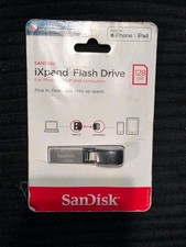SanDisk iXpand 128GB Flash Drive USB 3.0 Lightning iPhone iPad