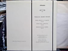MOZART MISSA BREVIS & EXSULTATE JUBILATE & MISERICORDIAS DOMINI NM LP