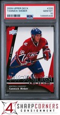 2009 UPPER DECK #220 YANNICK WEBER RC YOUNG GUNS CANADIENS POP 2 PSA 10
