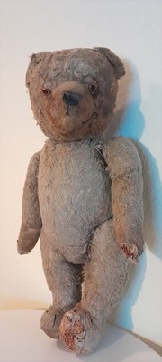 Sehr Alter Teddy Teddybär Brummbär DDRzeit Plüschtier Puppe Dachbodenfund 46cm