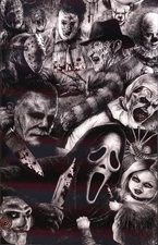 (b) PRISM SPOT FOIL Harrigan Deathmatch Horror Book VIRGIN LE*100 w/COA DAMAGED