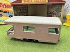 1965 Matchbox Lesney Caravan Pink & Green Trailer No. 23 Camper & Pop Up Salmon