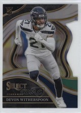 2023 Panini Select Club Level Black & Green Prizm Die-Cut Devon Witherspoon 1gg4