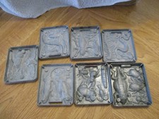 Mattel 1965 Creepy Crawlers 7 Metal Mold LOT