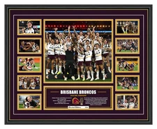 Brisbane Broncos 2025 NRL Premiers Photo Poster Framed Memorabilia