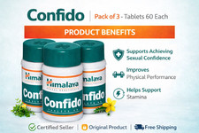 Himalaya Confido Tablets 60 Tabs x3 Herbal Men Wellness Support Free Shipping