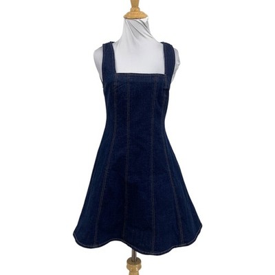 Women's The A&F Mila Squareneck Denim Mini Dress in Dark Wash | Size XS | Abercrombie & Fitch Women's The A&F Mila Squareneck Denim Mini Dress in Dark Wash | Size XS | Abercrombie & Fitch