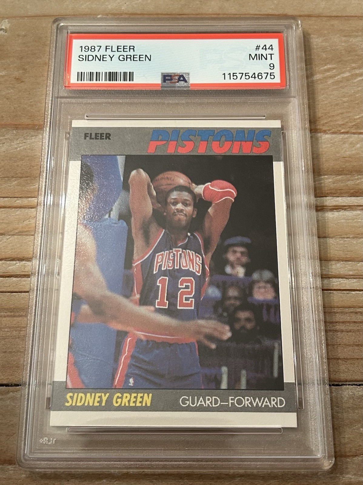 1987 Fleer Sidney Green PSA 9
