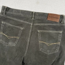 Scott Barber Corduroy Pants Mens 36 (Fit 34x29) Green Straight Made In Italy
