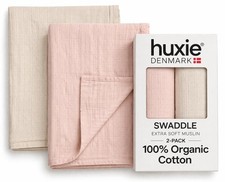 Baby Swaddle Organic Cotton Muslin Baby Swaddle for Newborn 47 x 47 2-Pac...