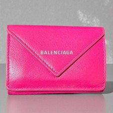 BALENCIAGA X48 Pink Paper Mini Wallet Trifold Limited Edition VHTF Designer Coll