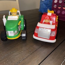 Kid Connection My First Vehicles- Fire Truck  Tractor with Lights And Sound