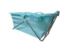 Faltbare Badewanne türkis 128 cm lang, 60 cm breit und 53 cm hoch