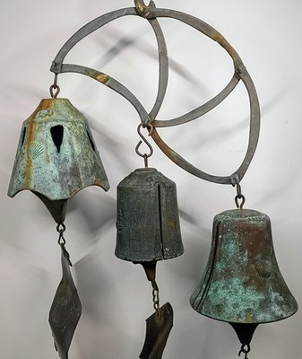 Vintage Jeff Cross Harmony Hollow Bell Works Cast Bronze Triple
