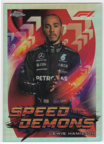 2022 Topps Chrome F1 Lewis Hamilton Speed Demons #SD-LH