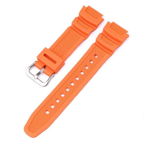 18mm Rubber Watch Strap for Casio AQ-S810W W-800H AE-1000W W-215 Silicone Band - Picture 17 of 28