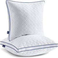 Bedstory Kopfkissen 80X80, 2Er Set Kissen 80X80, 2X1500G Mikrofaser Schlafkissen