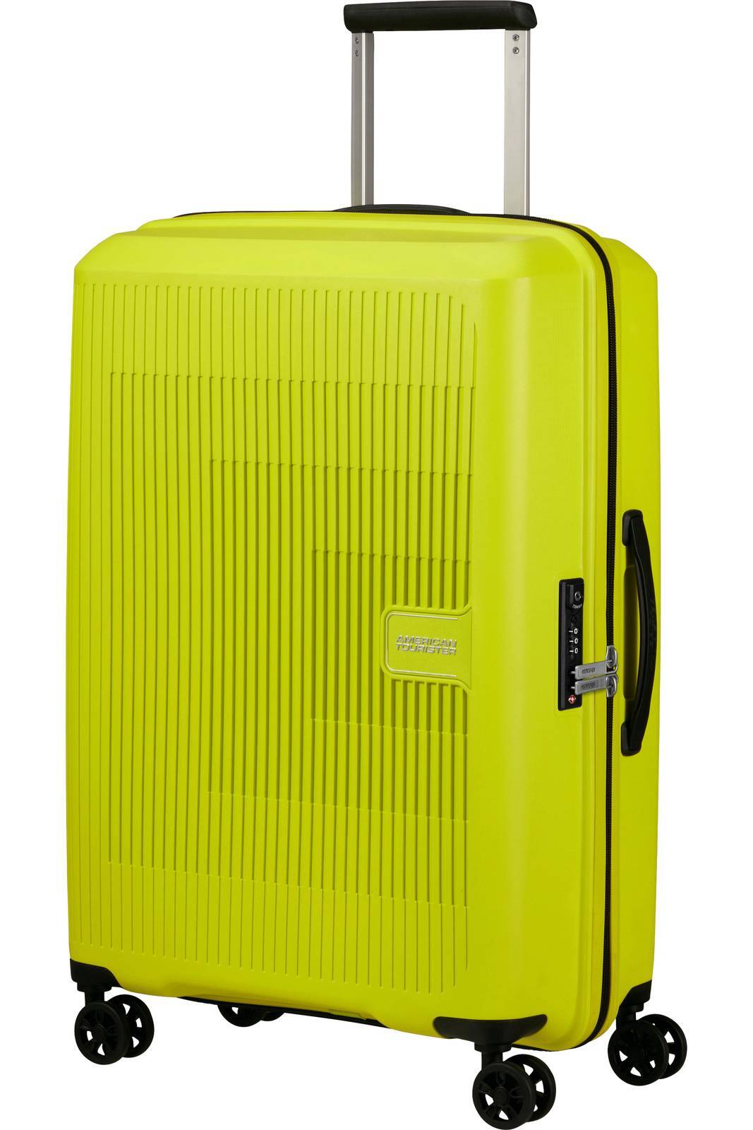American Tourister Aerostep - Spinner 67 Exp Giallo - Valigie Trolley Medio