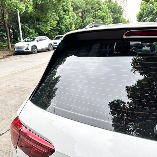 1Paar Heckscheiben-Seitenspoilerlippe Für VW Tiguan Rline MK2 2017–2023 Schwarz - Picture 8 of 8